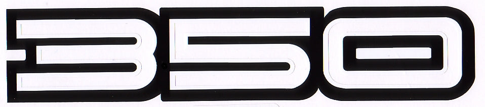 Fender Decal ‘350’ Holden HQ Monaro - BD1045