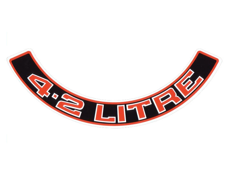 Air Cleaner Decal ‘4.2 Litre’ (Red) Holden HZ VB - BD1051