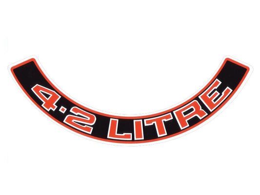 Air Cleaner Decal ‘4.2 Litre’ (Red) Holden HZ VB - BD1051