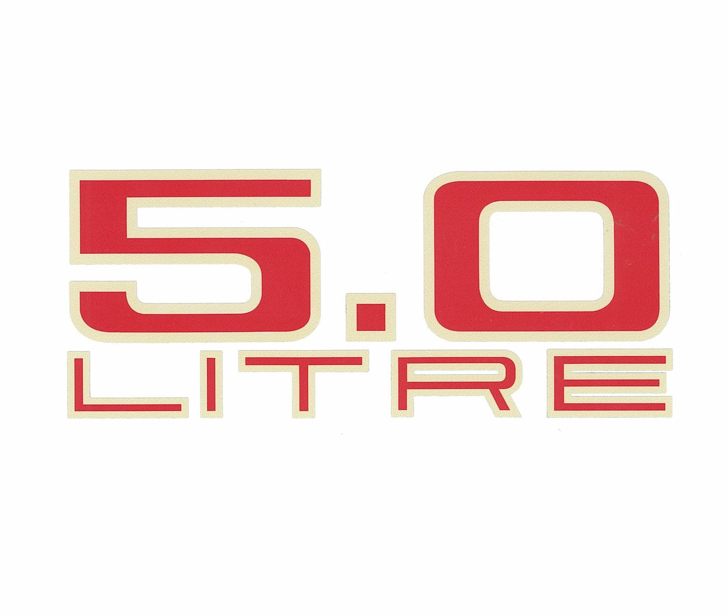 Air Cleaner Decal ‘5.0 Litre’ Holden LH HJ - BD1053