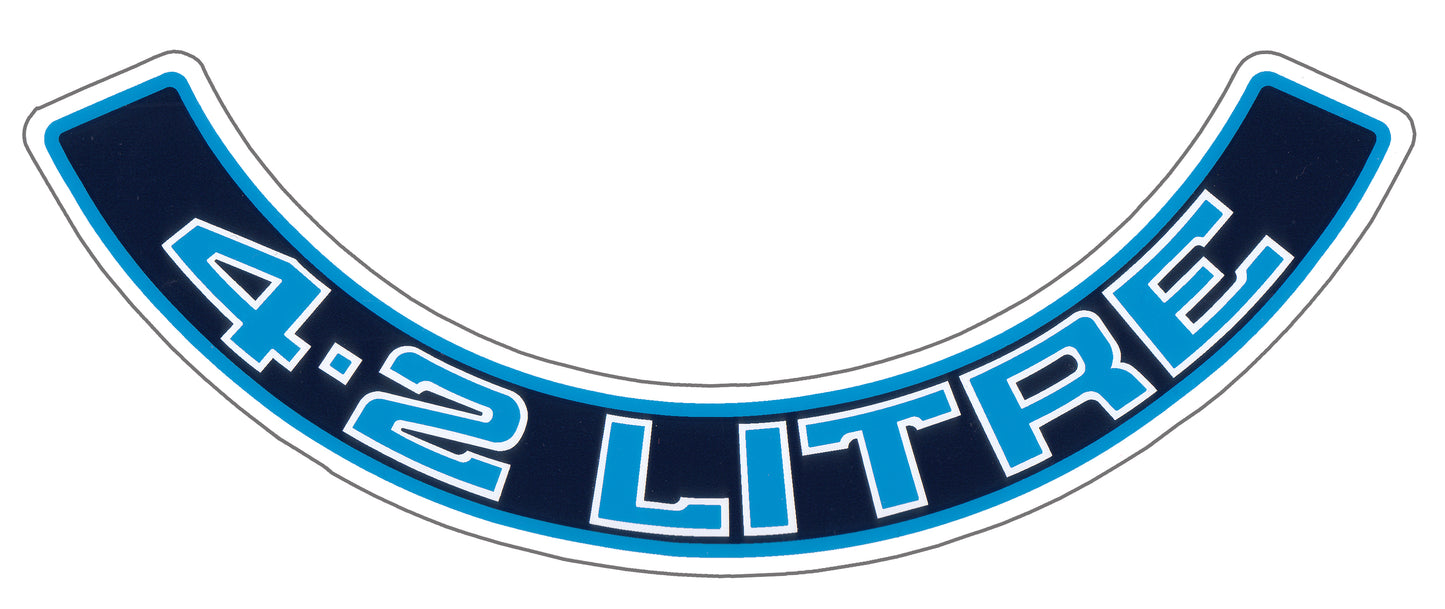 Air Cleaner Decal ‘4.2 Litre’ (Blue) Holden WB VC VH - BD1061