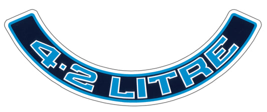 Air Cleaner Decal ‘4.2 Litre’ (Blue) Holden WB VC VH - BD1061
