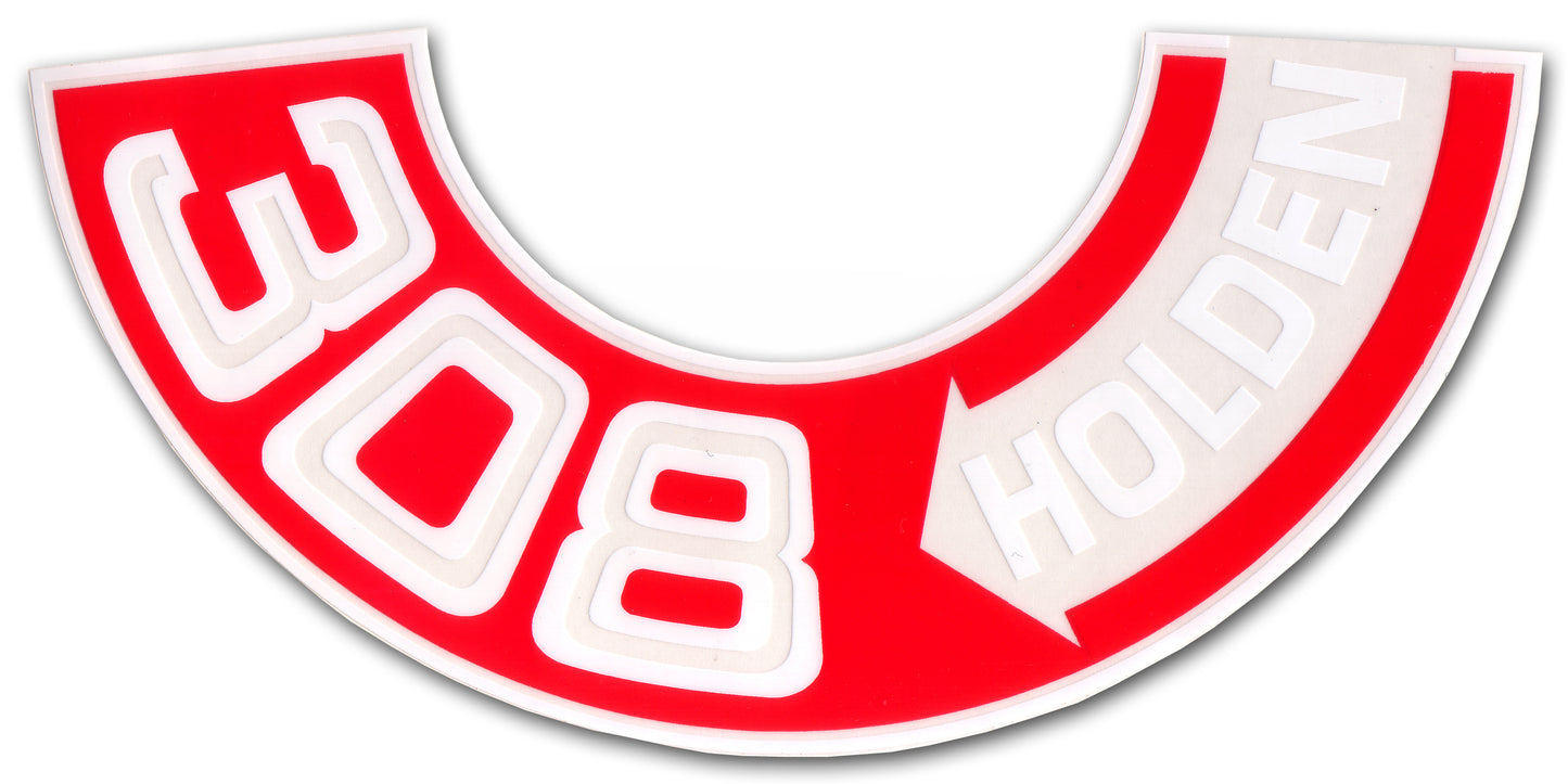 Air Cleaner Decal ‘308 HOLDEN’ Holden HT HG HQ - BD1066