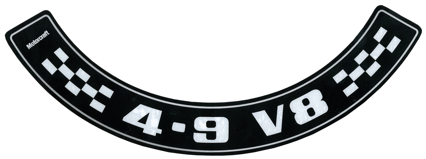 Air Cleaner Decal ‘4.9 V8’ Ford XC ZH - BD4371