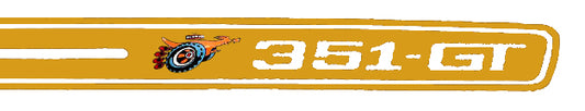 Body Decal Stripe Kit (Gold) Ford XY GT Sedan - BD4378