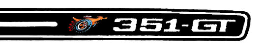 Body Decal Stripe Kit (Black) Ford XY GT Ute - BD4379U