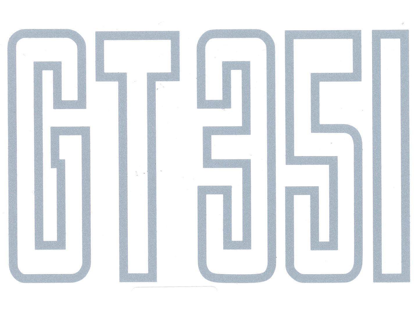 Fender Decal ‘GT 351’ (Silver) Ford XB GT - BD4386