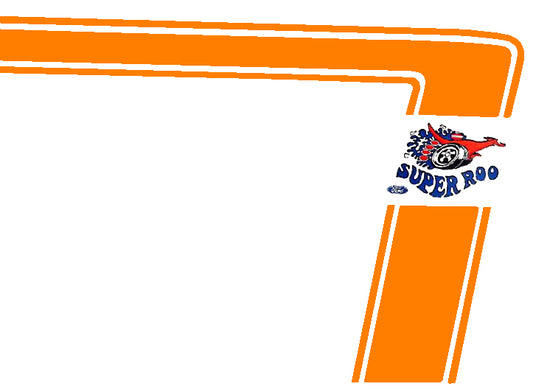 Body Decal Stripe Kit (Reflective Orange) Ford XW GT Ute - BD4415U