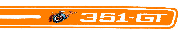 Body Decal Stripe Kit (Reflective Orange) Ford XY GT Ute - BD4418U