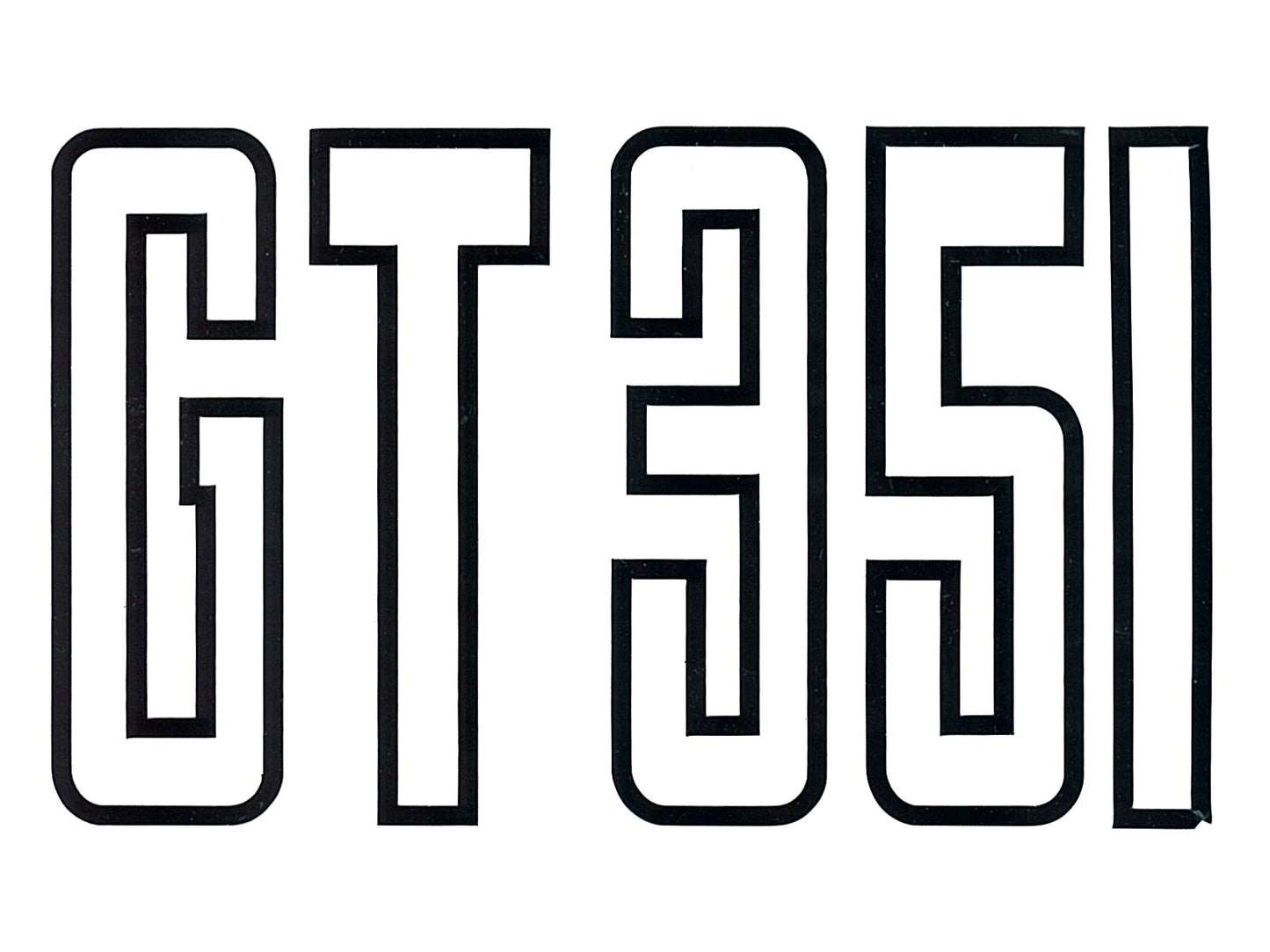 Boot Decal ‘GT 351’ (Black) Ford XB GT - BD4580
