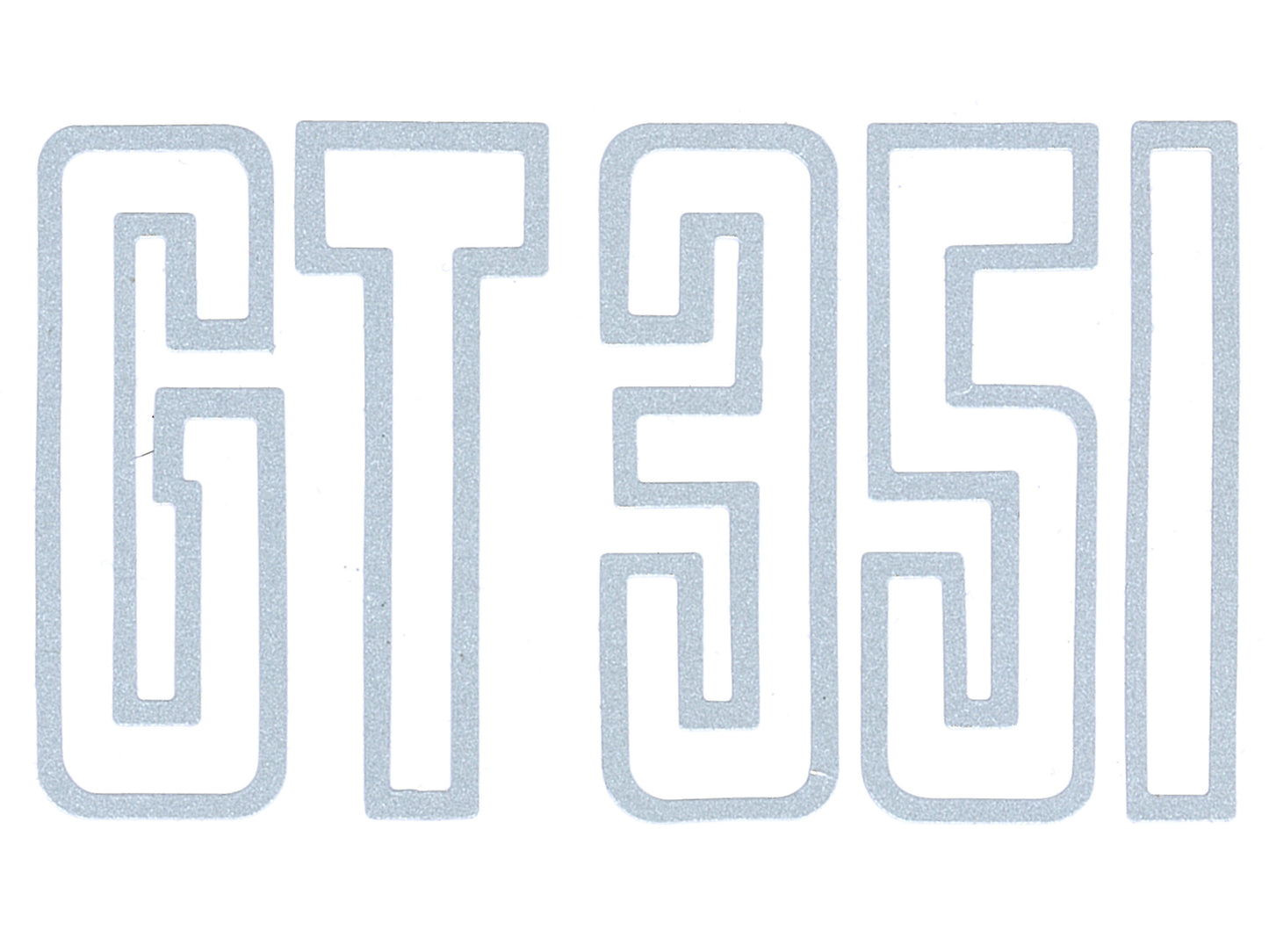 Boot Decal ‘GT 351’ (Silver) Ford XB GT - BD4581