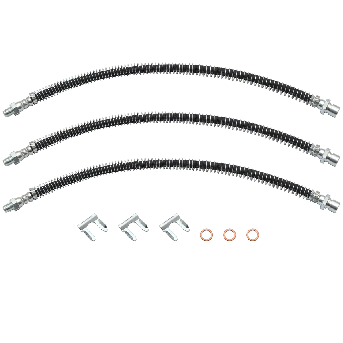 Front & Rear Brake Hose Kit (Drum) Holden 48-215 FX FJ FE FC - BHK1000S