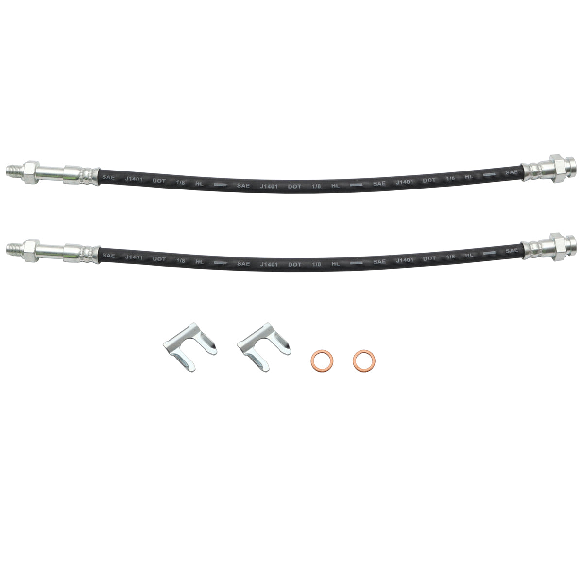 Front Brake Hose Kit (Disc) Holden HQ HJ / HX Excluding Alloy - BHK1007