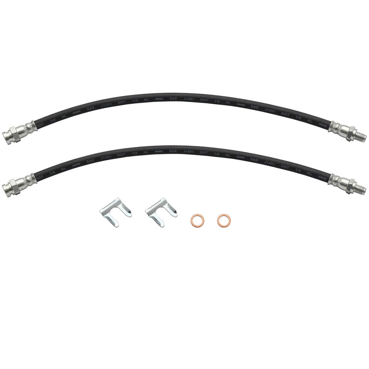 Front Brake Hose Kit (Disc) Holden HZ All LH LX / HX Including Alloy - BHK1008