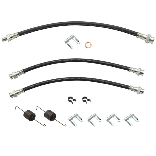Front & Rear Brake Hose Kit (Front Disc / Rear Drum) Holden HK HT HG - BHK1013