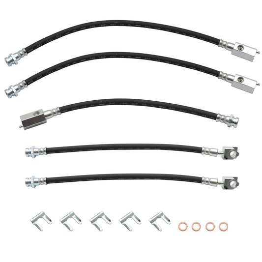 Front & Rear Brake Hose Kit (Front Disc / Rear Drum) Holden WB Statesman - BHK1019