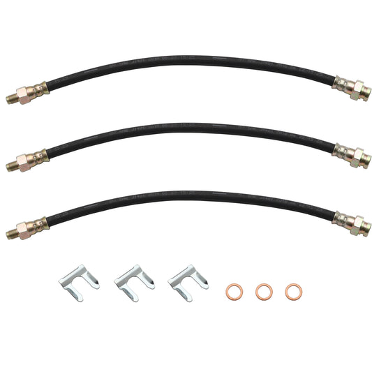 Front & Rear Brake Hose Kit (Drum) Ford XK XL XM XP - BHK2007