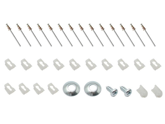Holden Clips Bonnet Moulding Kit HK HT HG screw rivet chrome trim - BMC1000