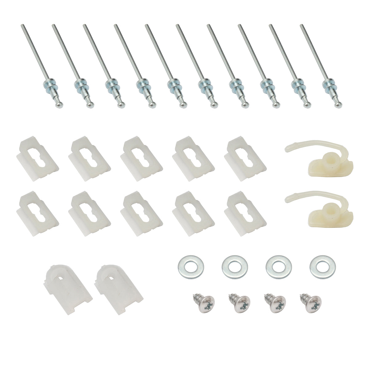 Holden FRONT Door Belt Mould Fitting Clip Kit HK HT HG SEDAN rivet chrome trim - BMC1002