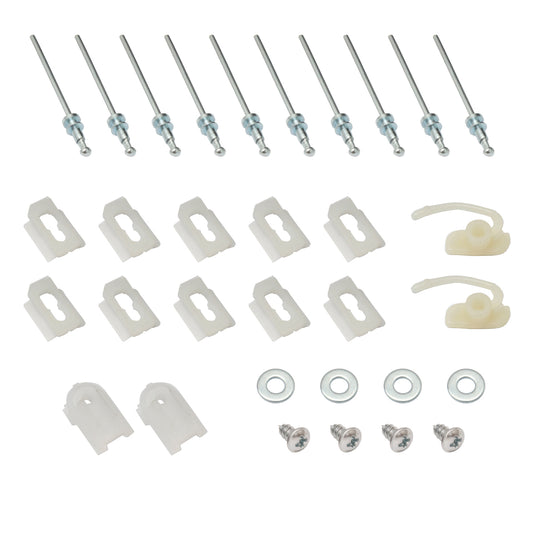 Holden FRONT Door Belt Mould Fitting Clip Kit HK HT HG SEDAN rivet chrome trim - BMC1002