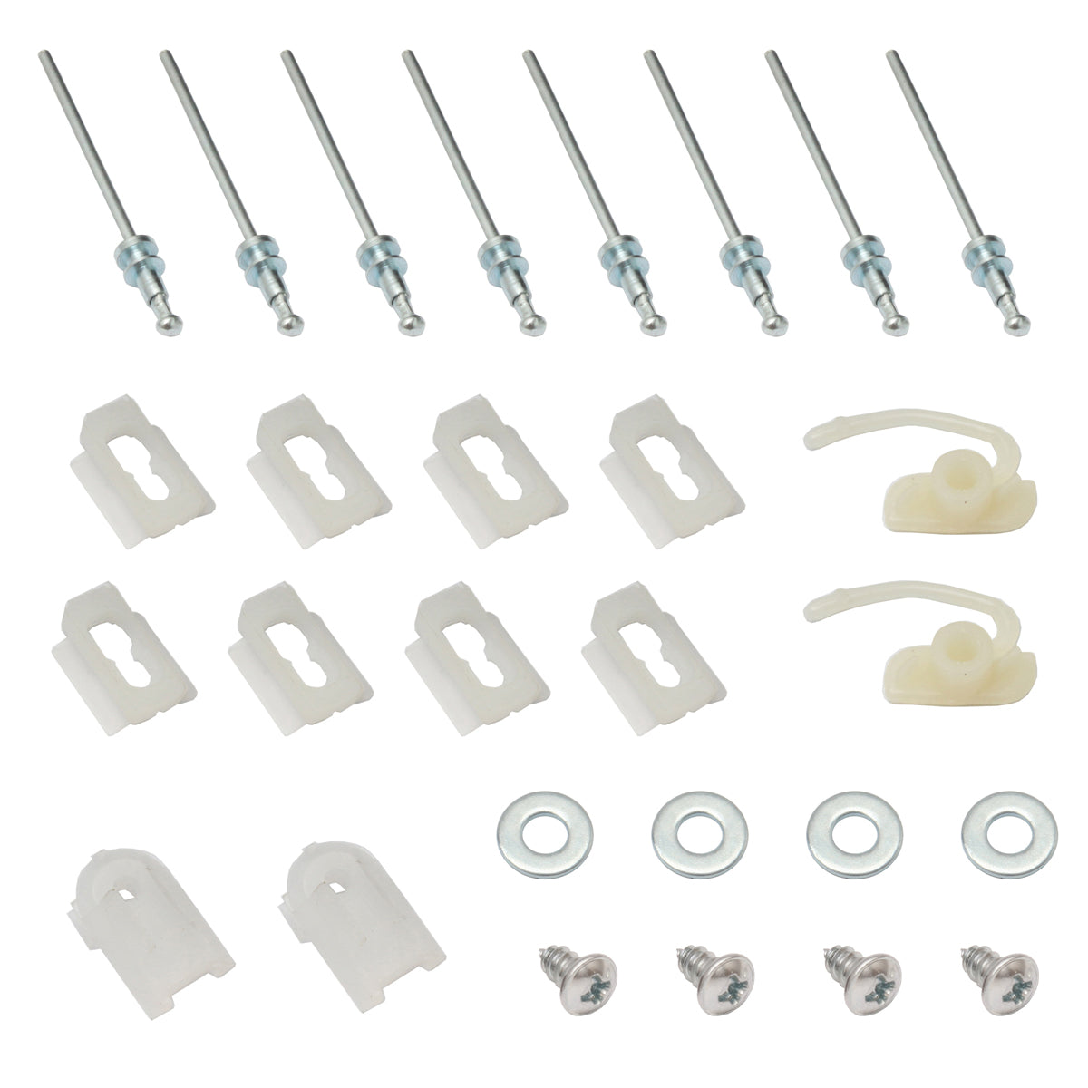 Holden Clips Door Belt Moulding Kit REAR Sedan HK HT HG rivet chrome trim - BMC1004