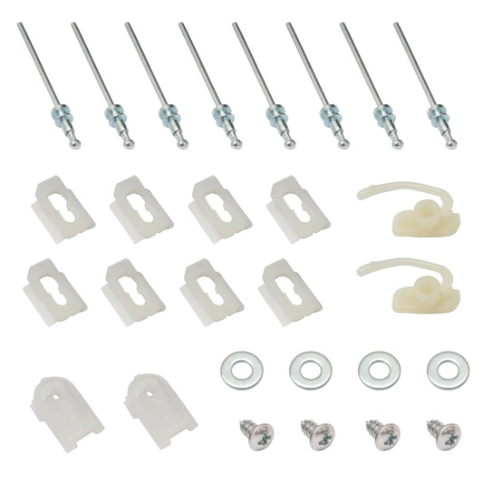 Holden Clips Door Belt Moulding Kit REAR Sedan HK HT HG rivet chrome trim - BMC1004