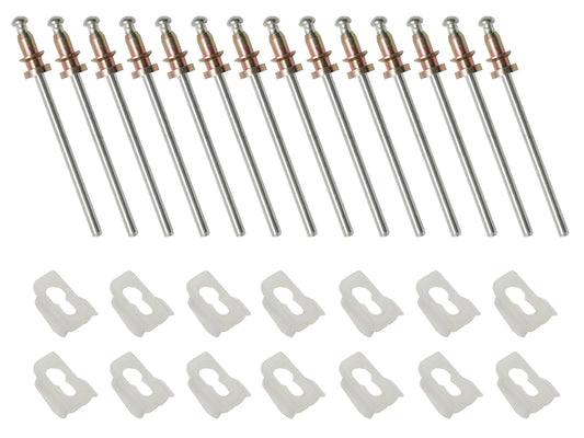 Holden Clips Lower Door Moulding Kit HK HT HG MONARO screw rivet chrome trim - BMC1006