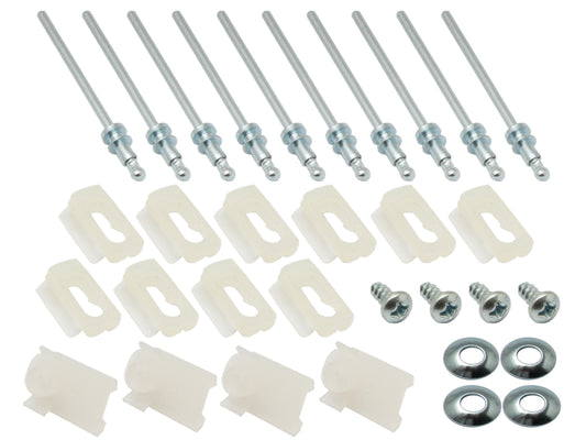 Holden Door Belt Moulding Clips Kit REAR HQ rivet chrome trim mould - BMC1011