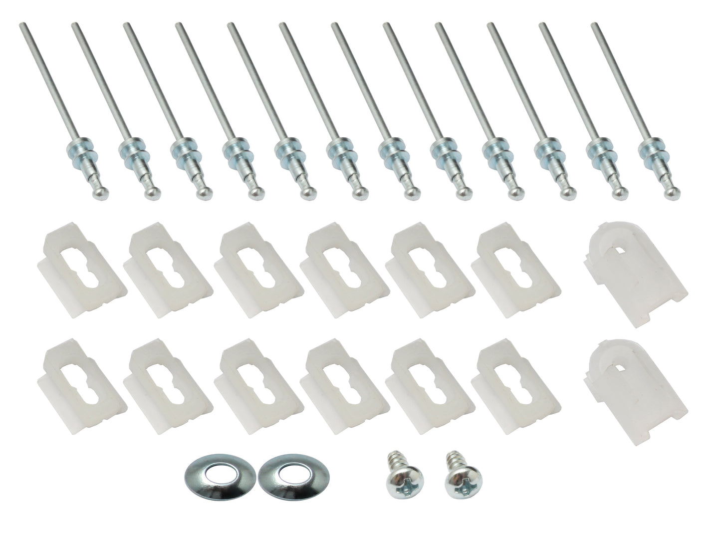 Holden Torana Rear Door Belt Moulding Clip Set LC LJ chrome trim - BMC1015A