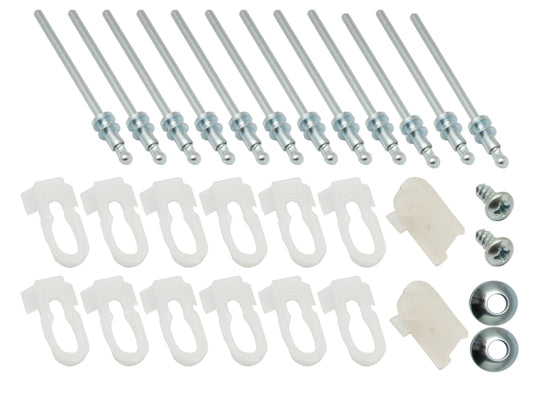 Holden Clips Door Belt Moulding Kit FRONT HJ HX HZ rivet screw chrome trim - BMC1017