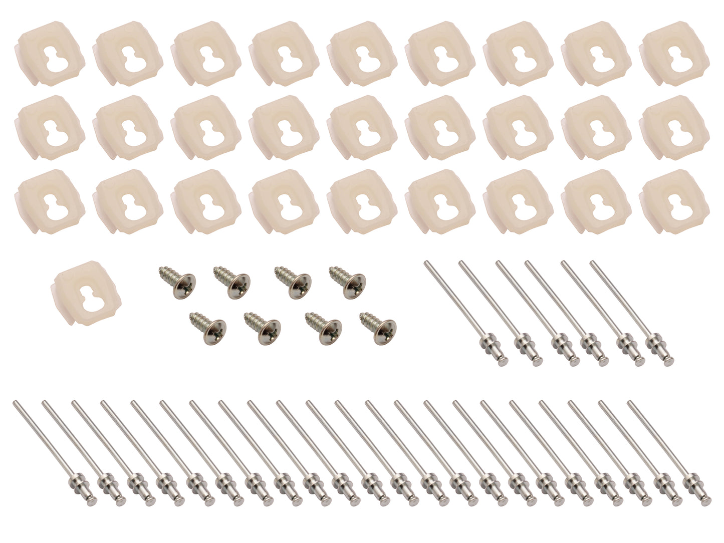 Holden Clips Wheel Arch Moulding x4 Kit HK HT HG rivet screw chrome trim - BMC1020