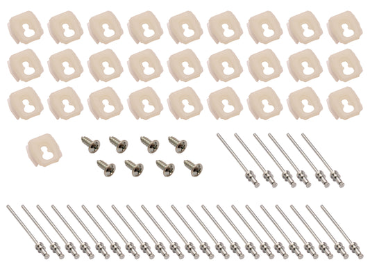 Holden Clips Wheel Arch Moulding x4 Kit HK HT HG rivet screw chrome trim - BMC1020