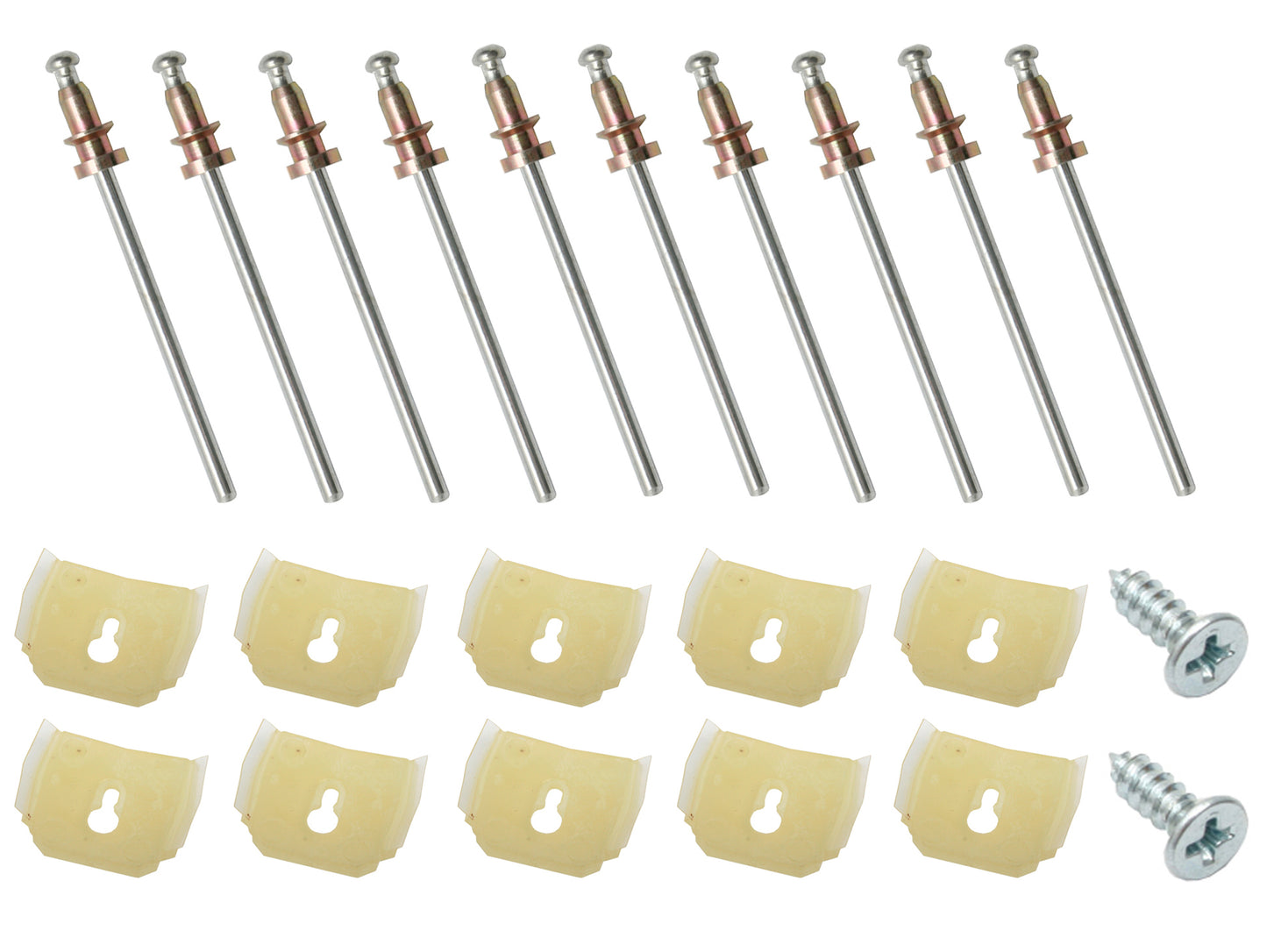 Holden Lower Quarter Panel Moulding Clip Set + Rivets HG Sedan chrome trim 1/4 - BMC1029
