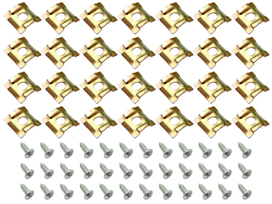 Holden Wheel Arch Moulding Trim Clip Set HD HR Complete Car Kit screw trims - BMC1039