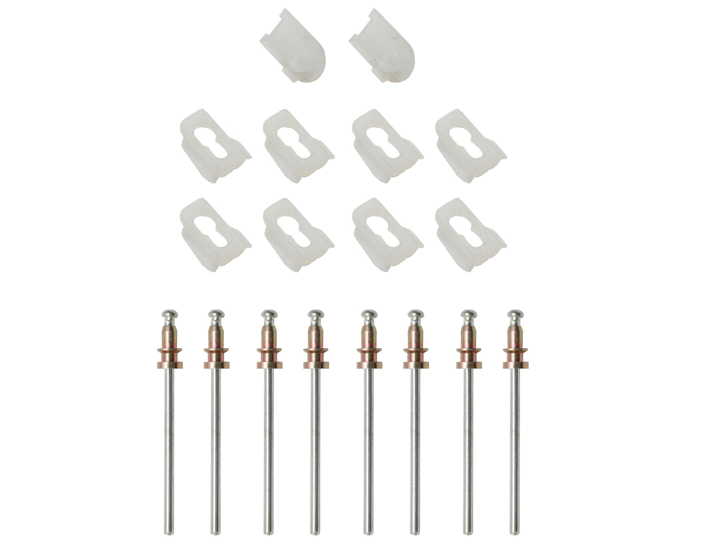 Holden Tailgate Centre Moulding Clips Kit HQ Station Wagon rivet screw chrome - BMC1041