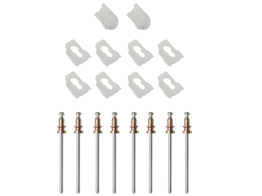 Holden Tailgate Centre Moulding Clips Kit HQ Station Wagon rivet screw chrome - BMC1041