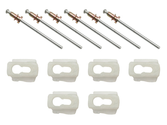 Holden HQ WAGON 1/4 Front behind Door Moulding Clips kit quarter trim chrome - BMC1043