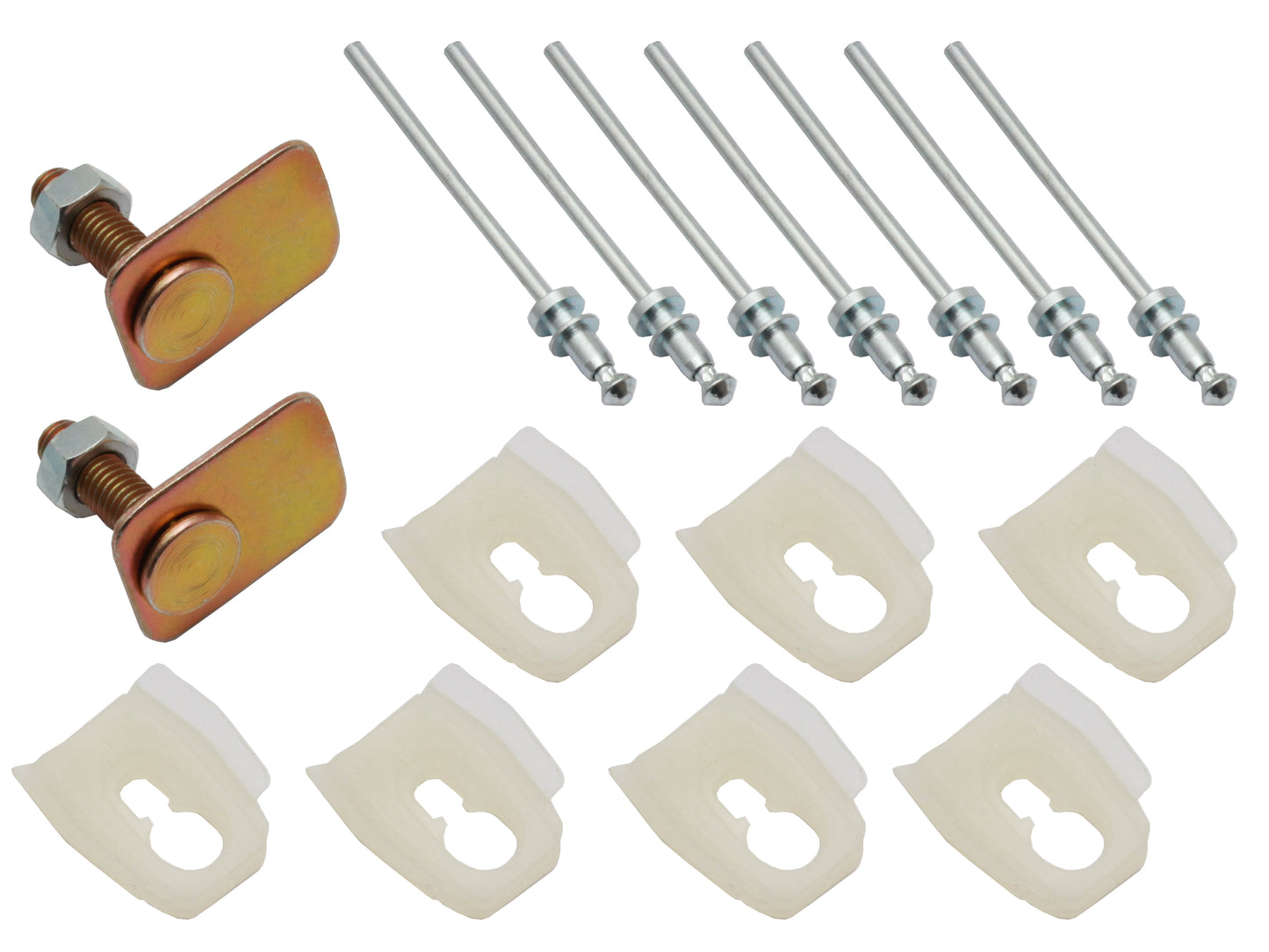 Holden HT Monaro/Kingswood Sedan Boot Lid Moulding Trim Clips Kit chrome mould - BMC1311