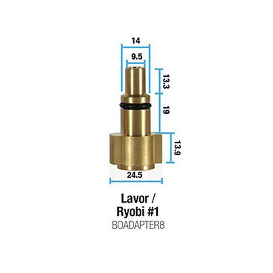 BOWDEN'S OWN Lavor Ryobi No1 Pressure Washer Snow Cannon Adapter - BOADAPTER8