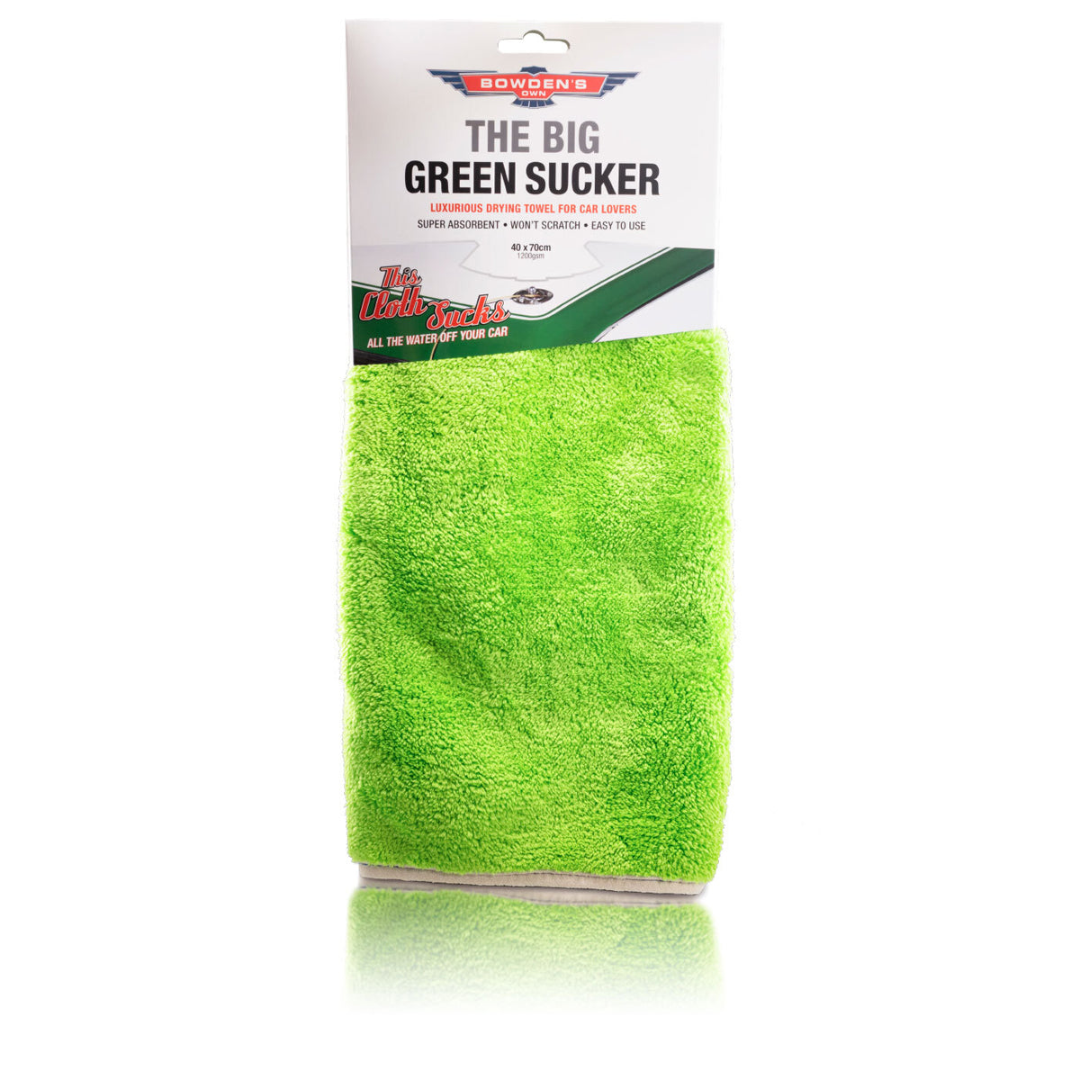 BOWDEN'S OWN Big Green Sucker Drying Towel 40 x 70cm - BOSUCKER