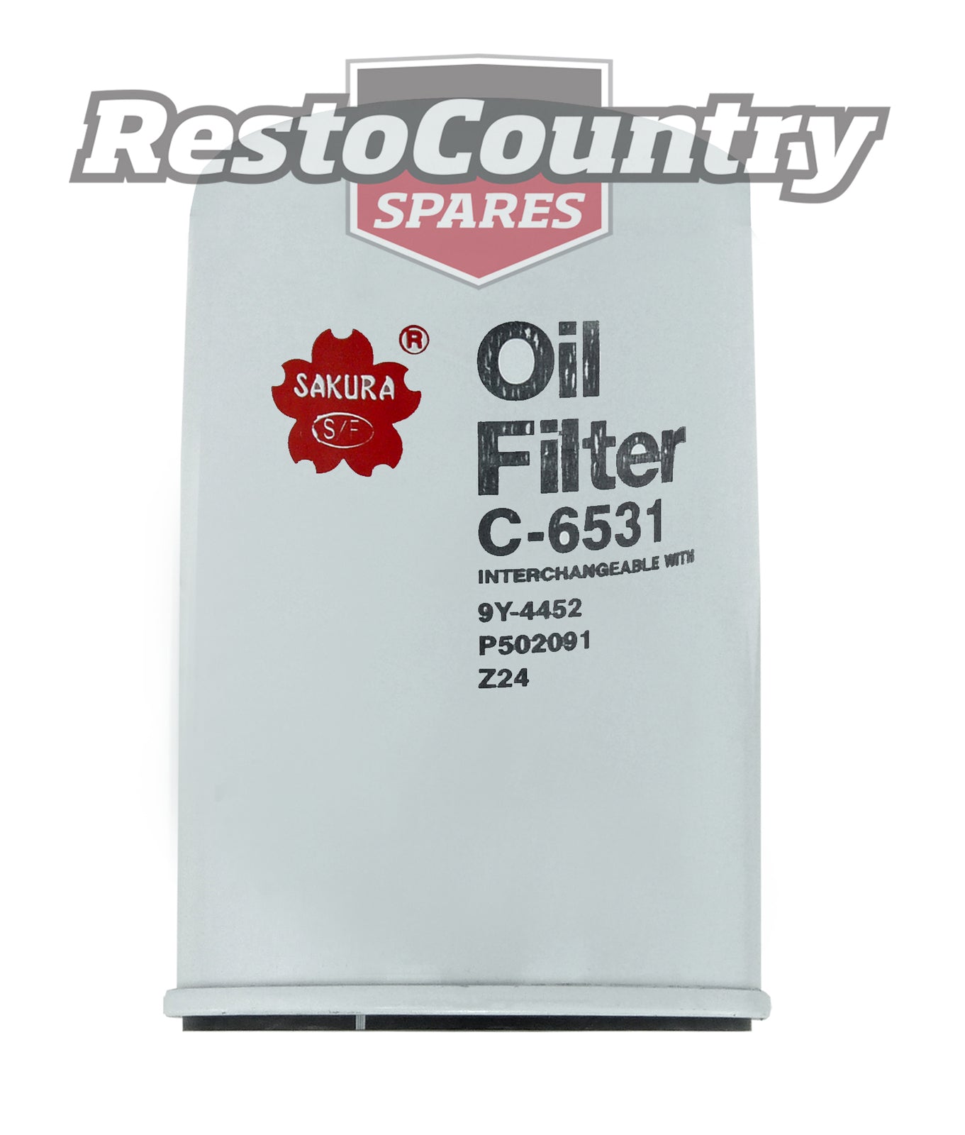 Holden Z24 Oil Filter Chev 350 5.7 V8 HK HT HG HQ HJ 1968-74 Sakura service - C-6531