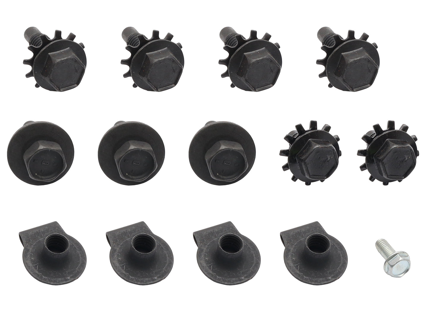 Ford Falcon Bonnet Catch + Lock Panel BOLT KIT 14pcs XA XB ZF ZG - CBM2005