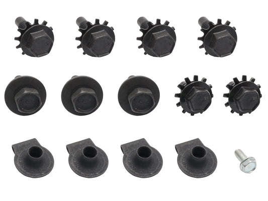 Ford Falcon Bonnet Catch + Lock Panel BOLT KIT 14pcs XA XB ZF ZG - CBM2005