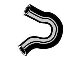 Ford Service UPPER Radiator Hose XM XP 6 Cylinder 144 170 200 - CH613