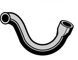 Ford Service LOWER Radiator Hose XK XL XM XP 6 Cylinder 144 170 - CH614