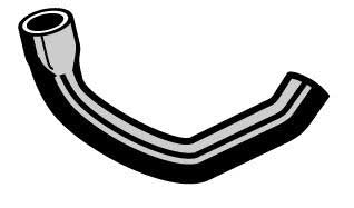 Ford Service LOWER Radiator Hose XT XW 6 Cylinder 170 200 -CH800 - CH800