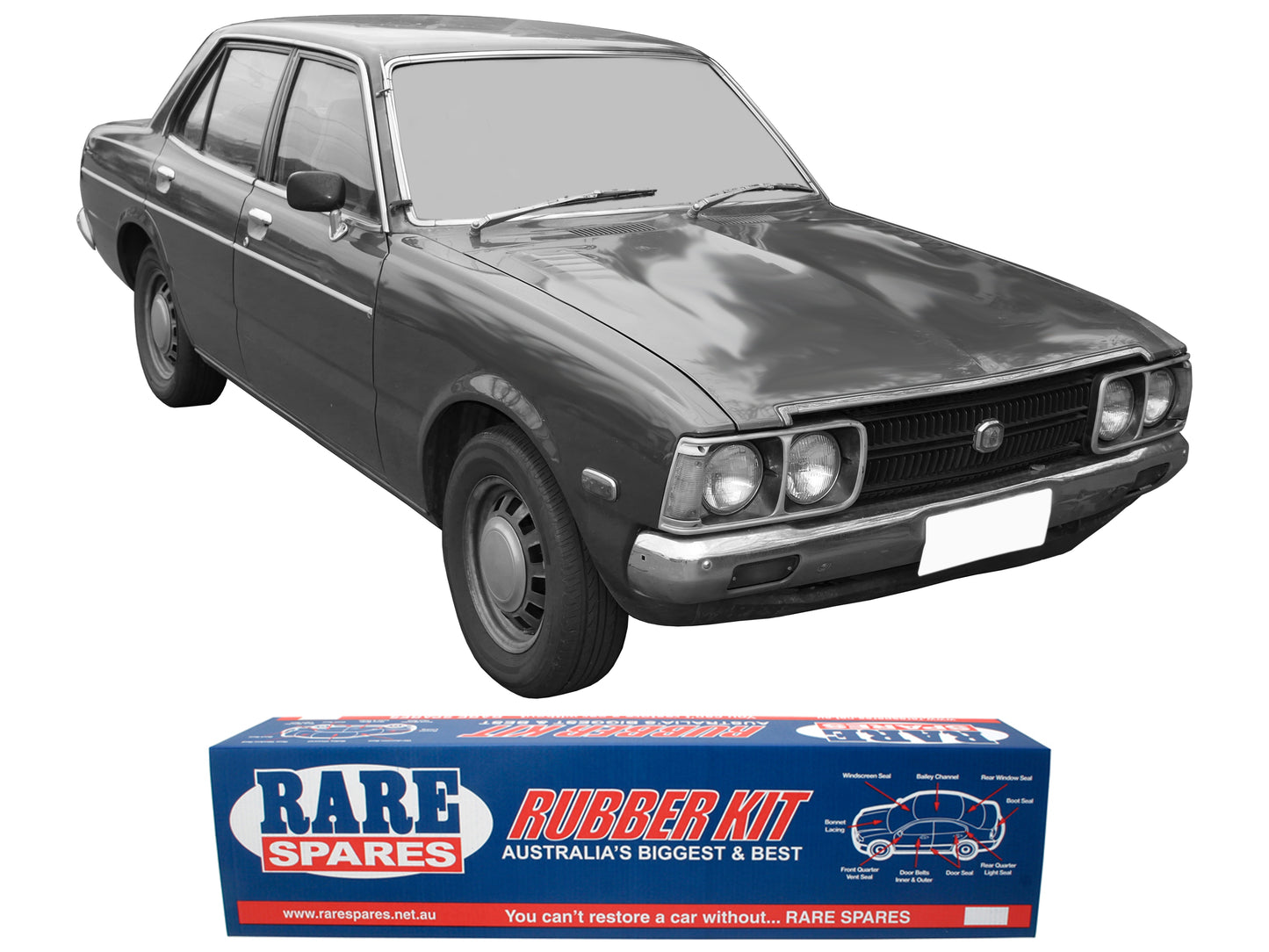 Body Rubber Kit Toyota Corona RT104 Sedan - COR12