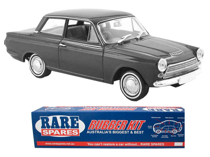 Body Rubber Kit Ford Cortina Mk1 2 Door (Open Rear Quarter) - CORT2A