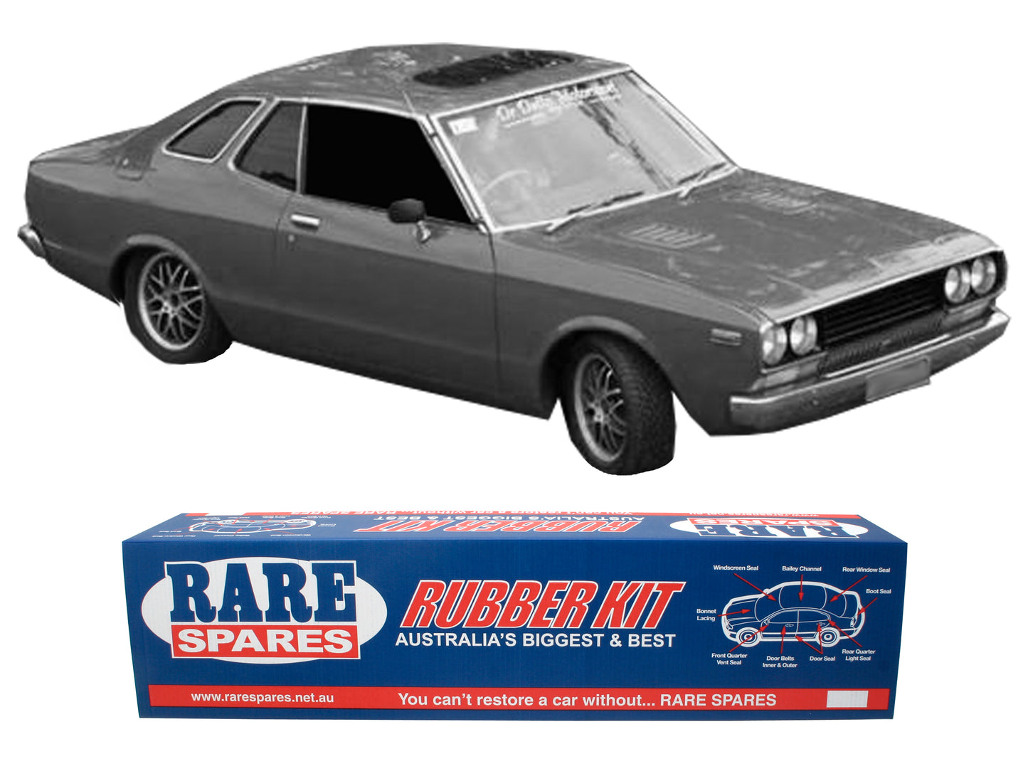 Body Rubber Kit Nissan Datsun 200B Coupe - DAT14