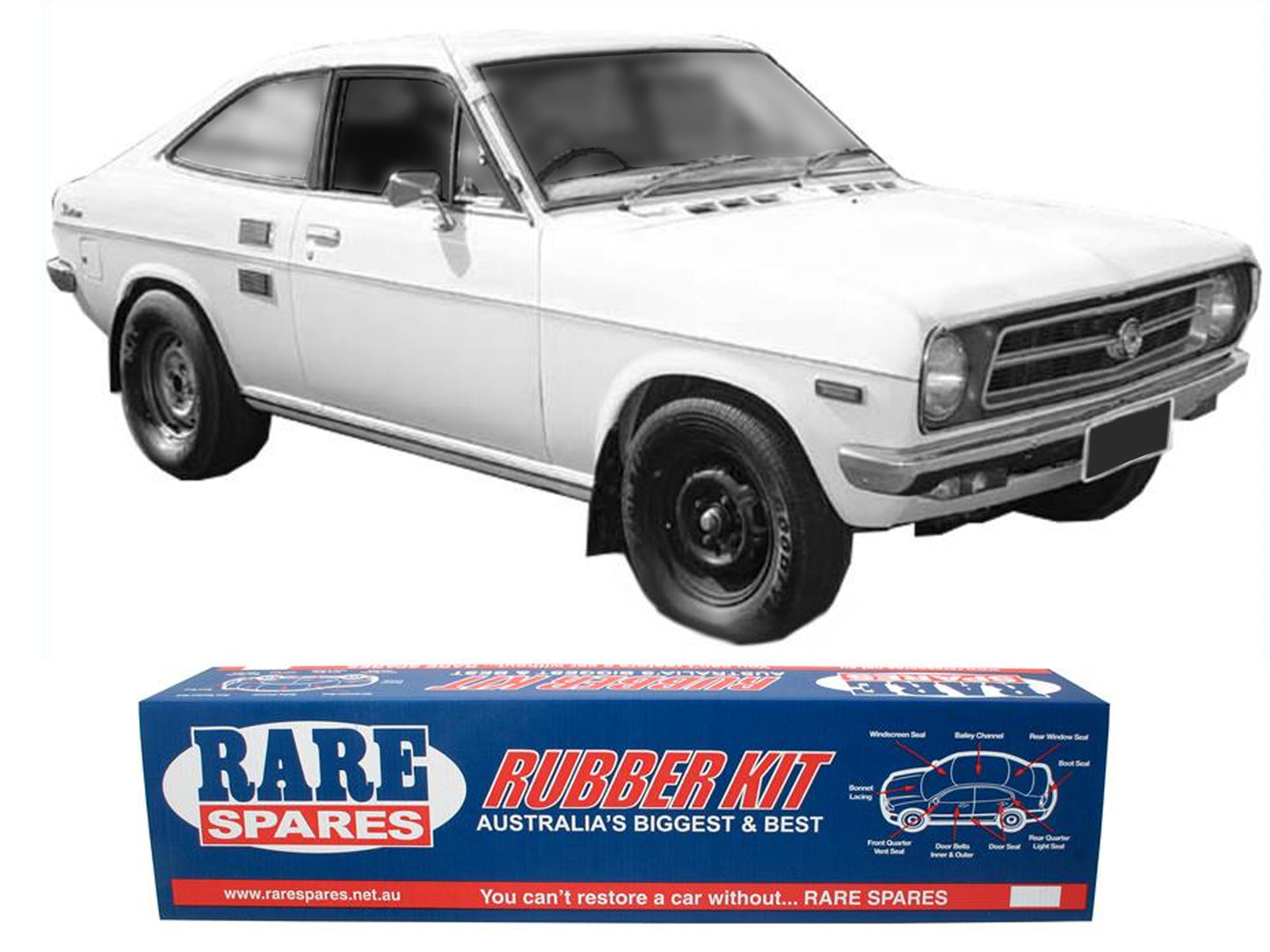 Body Rubber Kit Nissan Datsun 1200 Coupe - DAT5
